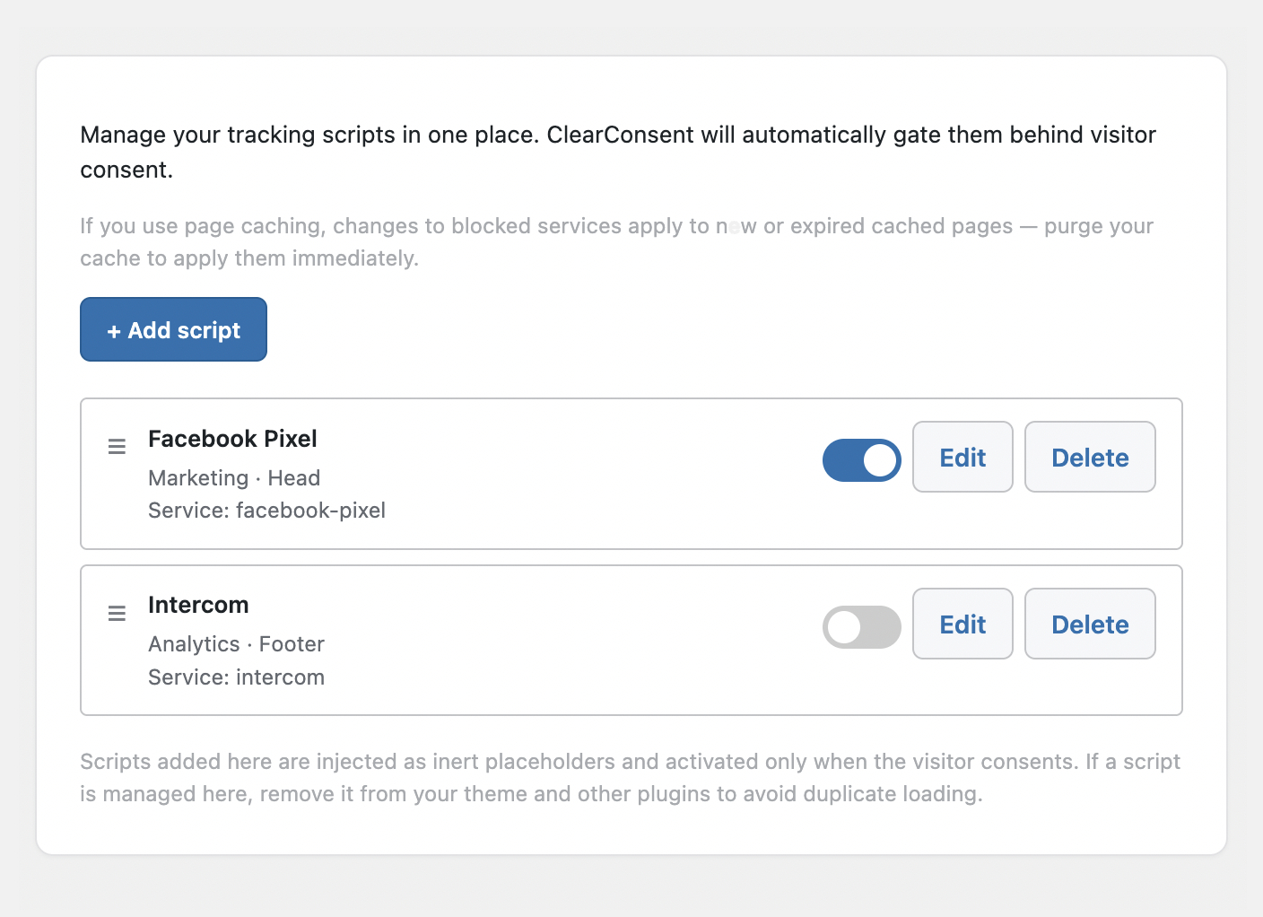 Easily manage and gate scripts